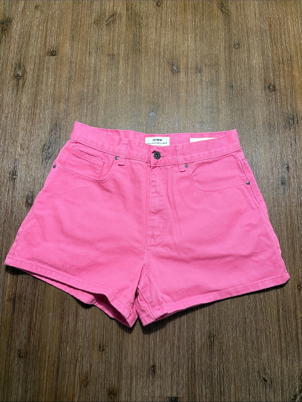Pink High-Waist Women's Shorts